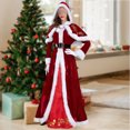 thumbnail image 1 of Señoras Festival Estilo Santa Claus Vestido Algodón Slim Fit Color sólido Traje diario FLhrweasw Nuevo, 1 of 1