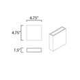thumbnail image 2 of ET2 Lighting - Brik - 8W 2 LED Outdoor Wall Mount-4.75 Inches Tall and 4.75, 2 of 2
