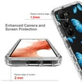 thumbnail image 7 of for Samsung Galaxy S23 Two-Layer Structure Case, Crystal Clear Shock Absorption Bumper Rugged Clear PC Back & Soft TPU Painted Pattern Design Shockproof Protective Cover, Butterfly, 7 of 7