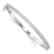 Diamond Fascination  Diamond Mystique Sterling Silver Platinum-plated Diamond Baby Bangle