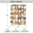 thumbnail image 4 of Corgi Blanket, Corgi Gifts for Corgi Lovers, Corgi Throw Blanket for Women Girl, Soft Next to Skin Flannel Blanket, 50"x60"Home Blankets Camping Blankets Travel Blankets Corgi Gifts, 4 of 6