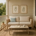 thumbnail image 6 of Creative Products Herringbone Print Green 16 x 16 Indoor / Outdoor Pillow, 6 of 8