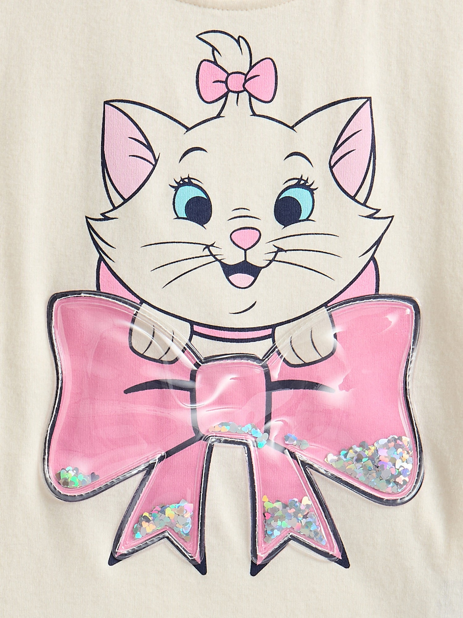 Disney Classics Marie Toddler Girls Ruffle Graphic Tee with Short Sleeves, Sizes 12M-5T