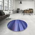 thumbnail image 3 of Ahgly Company Indoor Rectangle Patterned Sapphire Blue Area Rugs, 2' x 5', 3 of 6