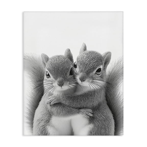 Stupell Industries Eclectic Hugging Squirrel Pair Canvas Art, 16 x 20, by Annalisa Latella