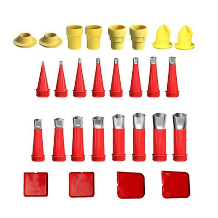 

Clearance Sale! Integrated Rubber Nozzle Tool Kit 2024 New Various Sizes Cartridge Tips Transparent Silicone Covers Silicone Pointed Cartridge Tips
