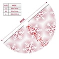 thumbnail image 3 of Picia Christmas Snowflakes Print Christmas Tree Skirt , Christmas Tree Skirt Ornaments for Merry Christmas Holiday Party Decorations Indoor Outdoor-48", 3 of 7