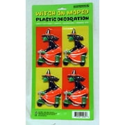 Accoutrements Witch on Moped Plastic Cake Decorations
