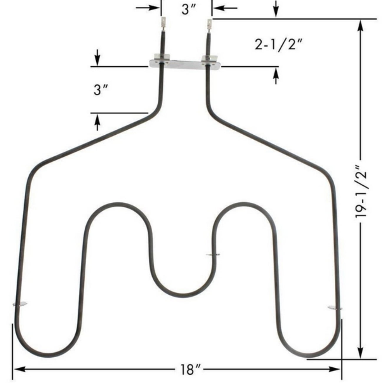 Range Oven Bake Heating Element For GE JB640SP1SS JB640SP2SS JB660DM1BB JB660DM2BB JB660DM2WW JB660DP1WW JB660MM2GS JB660SM1SS JB660SM2SS JB660SP1SS JB660SP2SS JB670DP1BB JB670DP1WW JB670DP2BB