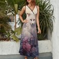 thumbnail image 2 of Fox Vestido Sin Mangas Para Mujer, Traje De, Ropa De Cumpleaños, Verano, 2 of 5