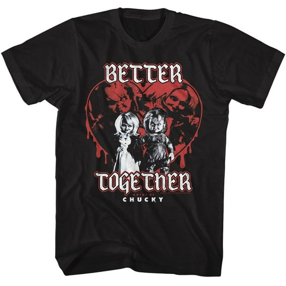 Chucky Child's Play Better Together Black Adult T-Shirt M