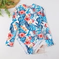 thumbnail image 6 of Women's Backless Swimwear Bikini One Piece Flower Printed Bathing Suits, 6 of 7