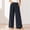 Gray, variant on Women's Solid‑Color Corduroy Relaxed Wide Leg Pants Elastic Waistband Decor Button Side Patch Pockets Pink
