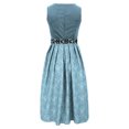 thumbnail image 4 of Women's Bavarian Oktoberfest Dirndl Dress with Apron Leopard Print Cosplay Party for Themed Festival Events, 4 of 6