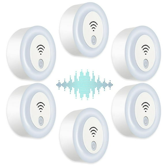 6 Packs Ultrasonic Pest Repeller, Electronic Pest Repellent Plug in Indoor Pest Control for Insect, Roach, Mice, Bug for House Office Hotel