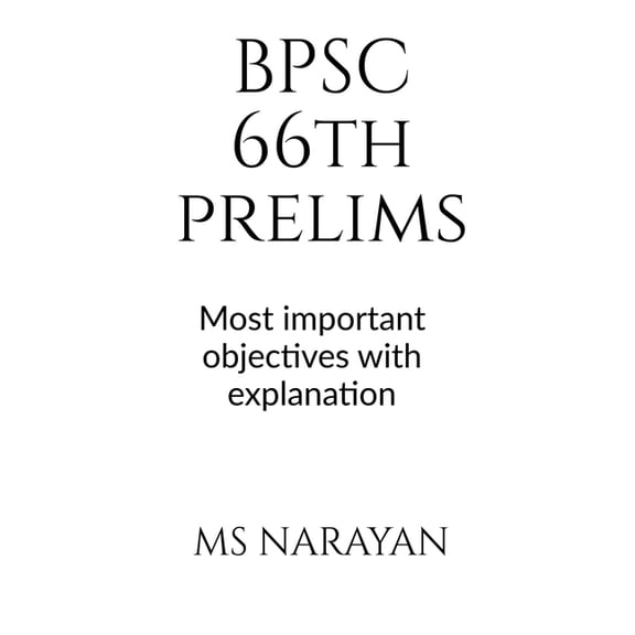 BPSC 66th PRELIMS, (Paperback)