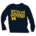 thumbnail image 2 of Infant Wes & Willy  Michigan Wolverines Long Sleeve Top and Striped Tri-Blend Leggings Set, 2 of 3
