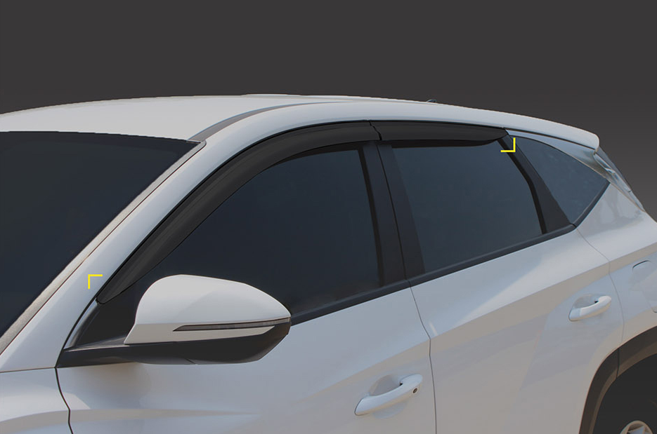 Autocarkd Smoke Window Visors 4pcs compatible with 2022 2023 2024 2025 Tucson