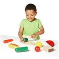 thumbnail image 3 of Melissa & Doug Cutting Food - Play Food Set With 25+ Hand-Painted Wooden Pieces, Knife, and Cutting Board, 3 of 4