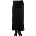 thumbnail image 6 of Baby'O Women's Corduroy Ruffled Bottom Midi Prairie Skirt, 6 of 8