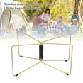 thumbnail image 4 of Foldable Cooler Stand, Portable Luggage Rack for Ice Box Fridge, Stainless Steel Holder for Outdoor Camping Picnic Travel & Beach, 4 of 7