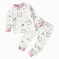 thumbnail image 4 of HCNTES Baby Girl Winter Clothes Toddler Child Girls Outfit Sets, Casual Warm Cute Print Fall Winter Sweatshirts and Pants for Girls, 4 of 4
