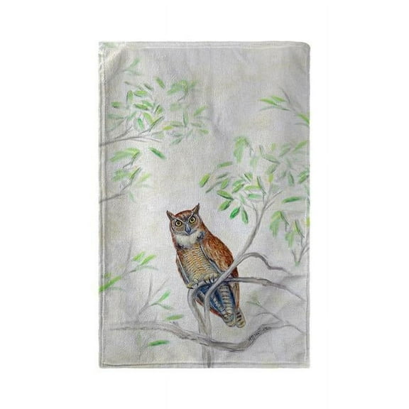 Betsy Drake KT714 16 x 25 in. Great Horned Owl Kitchen Towel