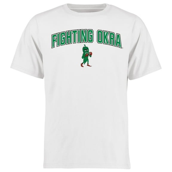 Men's White Delta State Statesmen Proud Mascot T-Shirt