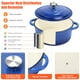 thumbnail image 4 of Juego de utensilios de cocina de hierro fundido esmaltado antiadherente, 7 piezas de ollas y sartenes con tapa, sartén, cacerola y horno holandés para todo tipo de cocinas, sin PFA, ideal para hornear, 4 of 5