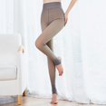thumbnail image 2 of Flawless Legs Fake Translucent Warm Fleece Pantyhose Women Warm Fleece Lined Slim Stretchy Leggings Pant, 2 of 7