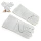 thumbnail image 5 of Protección de las manos de trabajo guantes de soldadura ignífugos 1 par transpirable suave cómodo para trabajar jardinería, 5 of 8