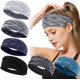 thumbnail image 2 of Banda para el cabello deportiva para yoga, banda absorbente de humedad de secado rápido que absorbe el sudor, banda para correr para hombres y mujeres, banda elástica alta de color para fitness, 2 of 6
