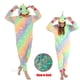 thumbnail image 1 of Pijama Kigurumi para mujer, mono de animales, unicornio, gato, Panda, Lobo, zorro, León, ropa de dormir de Anime de Navidad, 1 of 4