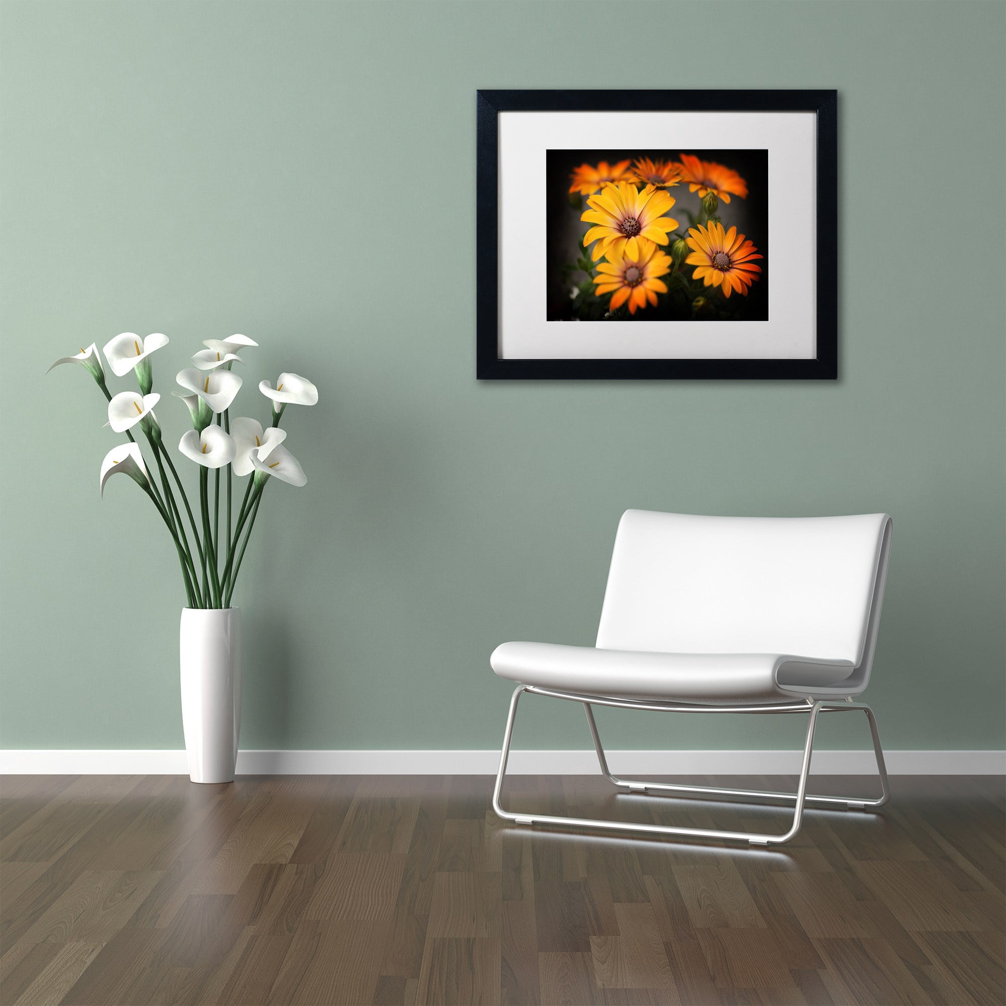 Trademark Fine Art "Stand Up" Canvas Art by Philippe Sainte-Laudy, White Matte, Black Frame