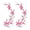 Pink, variant on Cherry Blossom Patches Iron On Pink Sakura Flower Embroidery Patch Vintage Floral Appliques for Wedding Dress DIY Craft 2 PCS