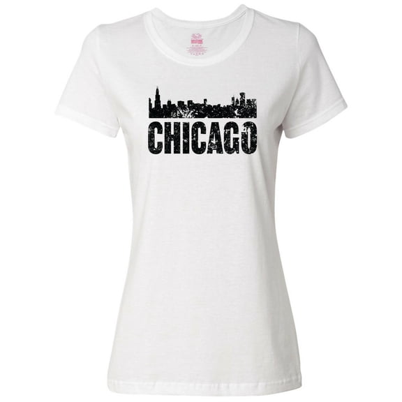 Inktastic Chicago Skyline Grunge Women's T-Shirt