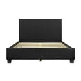 thumbnail image 5 of Pemberly Row Contemporary Wood and Faux Leather Queen Bed in Black, 5 of 7