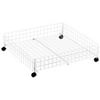 Whitmor Rolling Underbed Cart White Wire