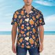 thumbnail image 2 of Fotbe Gingerbread Delights Camisa Hawaiana para Hombre Unisex – Camisa Casual de Verano con Botones de Manga Corta de Algodón y Lino,Small, 2 of 7