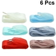 thumbnail image 2 of REOFLYUP 6Pairs Wide Chiffon Shoelace Flat Lace Strings Assorted Color for Boots and Skates, 2 of 6