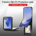 thumbnail image 2 of ELEHOLD Leather Wallet Case for Samsung Galaxy Z Flip 7 2025 with Card Slots, Slim Thin Premium PU Leather Anti-Scratch Shockproof Protective Case Business Style for Men Women,Black, 2 of 7