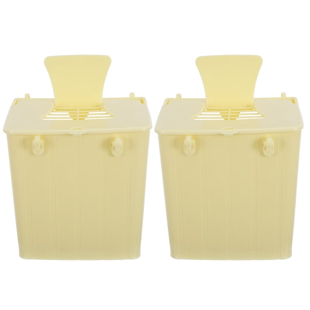 unbranded 2Ud Nido Para Periquitos Y Canarios Plástico Amarillo Para Cría Y Observación Fácil