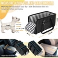 thumbnail image 2 of YMWVH Black Console Pet Car Seat, Armrest Booster Seat for Small Pets, Anti-Collapse with Soft Cushion and Safety Belt, Supports up to 11lbs, 2 of 7