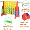 thumbnail image 3 of Open Box SDADI Giant 33 Inch 4-In-A-Row Game and Basketball Game for Kids, 3 of 4