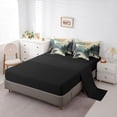 thumbnail image 5 of Manfei Teens Adults Animal Bear Bedding Comforter Set 7 Pieces,Moutain Jungle Full Bedding Set Lightweight,Woodland Wildlife Fitted Sheet Flat Sheet,Lightweight Room Decor,Reversible, 5 of 8