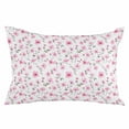 thumbnail image 2 of Pink Spring Floral Throw Pillow Covers, Summer Botanical Elegant Soft Breathable Pillow Cases with Invisible Zipper for Sleeping, Body Pillowcases for Couch Bed Sofa Chair 24x36 Inches, 2 of 6
