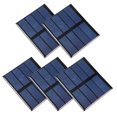 thumbnail image 1 of Unique Bargains 5Pcs 0.6W 2V Mini Module de Panneau Solaire DIY Polysilicium pour Chargeur de Jouets, 1 of 5