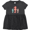 thumbnail image 3 of Inktastic Seahorse Ocean Sea Creatures Girls Baby Dress, 3 of 5