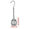 thumbnail image 3 of Bfogop Outdoor Bird Feeder Small Hanging Fat Ball Holder Feeding Tool Easy to Fill Metal Bird Suet Feeders Outdoor Bird Feeders Hanging from On Tree Fence Squirrel Proof 8 Pcs, 3 of 9