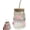 #04924260408006 Pink, variant on Bubble Tea Glass Cup with Lid and Straw, 450ml Ribbed Tumbler with Bow or Rose, Reusable Boba Drinking Glass for Pearl Milk Tea
